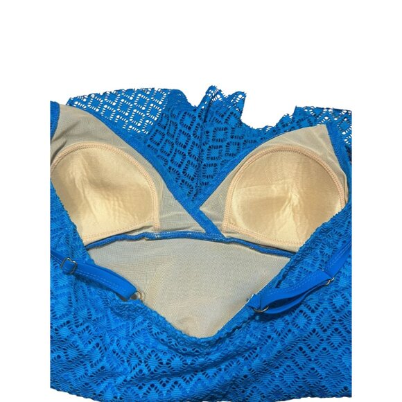 Alisha Levine Swimwear One Piece Diamond Pattern Swim Dress - Picture 8 of 13